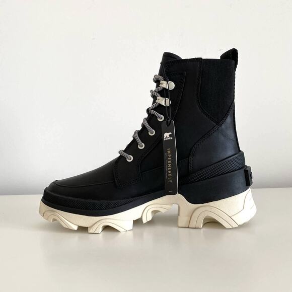 New SOREL Brex Lace Leather Boots Waterproof Size 6.5 - Picture 5 of 12